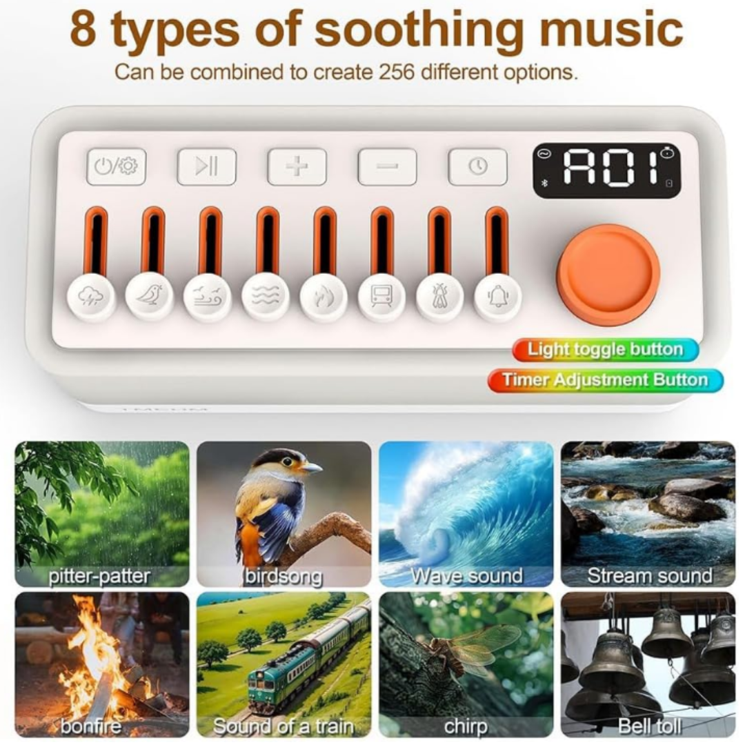 Sleep Aid with White Noise & Night Light